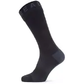 Sealskinz WP All Weather Mid Sock W. Hydrostop, strumpor, svart/grå