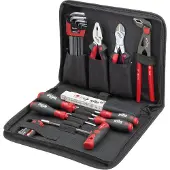 Wiha 36390, Schwarz, Rot, 330 mm, 270 mm, 60 mm, 2,57 kg, 31 Werkzeug 36390 Verktygsset Hantverkare i ficka 32 delar
