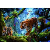 Educa Tigres En El Árbol Träpussel 1000 Bitar