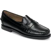 Sebago för kvinnor. 7001530 Klassiska lädermockasiner Dan svart (37), Hud, Karta, 1 till 3 cm, Ingen, Casual, Parti