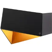 QAZQA Design vägglampa svart med guld - Fold