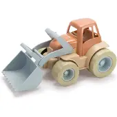 Dantoy BIO Plastic Traktor m. Skopa - 29 cm - Pastell - - One Size - Bil