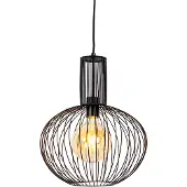 QAZQA Design Hänglampa Svart - Wire Bake