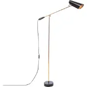 Northern Design golvlampa BIRDY, Svart, Vardagsrum / matsal, Aluminium / grå / zink, Design, Golvlampa