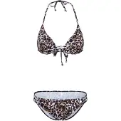 LASCANA Bikini ecru / brun / svart