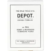 Depot Set - 500 Beard & Mustache rengöringsservetter, 12 st