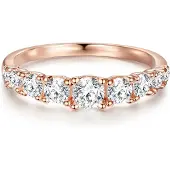 Trilani Ring roséguld / transparent