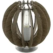 Eglo Lighting Hänglampa Colino, dimbar, Svart, Vardagsrum / matsal, Trä, Pendellampa