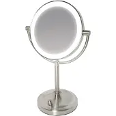 Homedics MIR-8150-EU - Makeupspegel - sladdlös - satin nickel