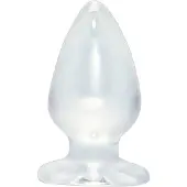 Crystal Kristallklar - stor analplugg (genomskinlig)