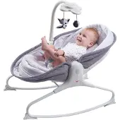 Tiny Love 3-in-1 Rocker Napper, Pojke/flicka, Justerbar sits, Leksaksbåge, Grå