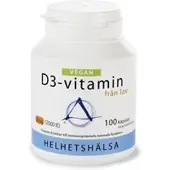 Helhetshälsa D3-vitamin Vegan 50 mcg 100 kapslar