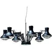 Kare Design pendellampa SPIDER, dimbar, Svart, Vardagsrum / matsal, Metall, Design, Pendellampa