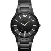 Giorgio Armani Klocka - - AR11079 - Kvarts - Man - Svart - Stål - Chic