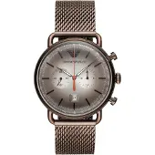 Giorgio Armani AR11169 Brown Mesh Chronograph Men's Watch