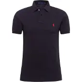 Ralph Lauren för män. 710795080006 Pikétröja med smal passform svart (XXL), Casual, Bomull, Kort ärm