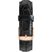 Daniel Wellington Reading Leather strap Rose gold - Stjärnurmakarna