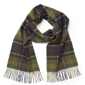 Barbour Halsduk Tartan Lamull Klassisk Grön Mångfärgad