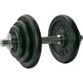 Tunturi 14TUSCL236, Justerbar hantel, 20 g, 5 kg, 2,5 kg, 38 cm, 2 styck