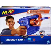 Nerf Dart Gun - - Elite Scout MKII - Flerfärgad - Blå - från 8 år och uppåt