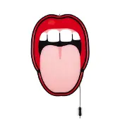Seletti Vägglampa , Tongue, Flerfärgad, Vardagsrum, Plast, Design