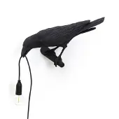 Seletti Bordslampa , Bird Lamp, Svart, Vardagsrum, Plast, Design
