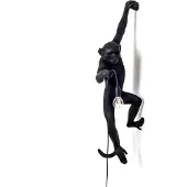 Seletti Utomhusbelysning , Monkey Lamp, Svart, Plast, Design