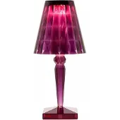 Kartell Bordslampa , Big Battery, Violett, Vardagsrum, Plast, Design