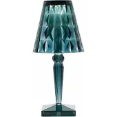 Kartell Bordslampa , Big Battery, Blå, Vardagsrum, Plast, Design