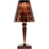 Kartell Bordslampa , Big Battery, Brun / rost, Vardagsrum, Plast, Design