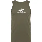 Alpha industries T-shirt oliv / vit