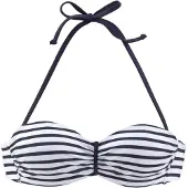 Venice beach Bikiniöverdel marinblå / vit
