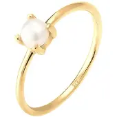 Elli Ring 'Pearl' guld / pärlvit