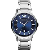 Emporio Armani herrklocka 43 mm armband i rostfritt stål Quartz AR11180 - Grå - Vattentät 5 Atm