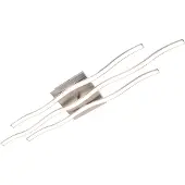 Leuchtendirekt LED taklampa Wave, Aluminium / grå / zink, Vardagsrum / matsal, Aluminium / grå / zink, Modern, LED-taklampa