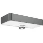 Steinel LED-utomhusvägglampa XSolar SOL-O S Sensor, antracit, Aluminium / grå / zink, Syntetmaterial, Modern, Solcellslampa utomhus