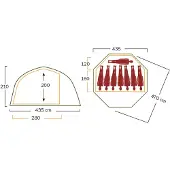 Helsport Varanger Dome 8-10 Outer Tent Incl. Pole Green