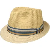Stetson Licano Toyo Trilby Straw Hat Light Beige
