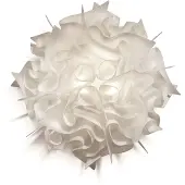 Slamp Design taklampa VELI M, dimbar, Vitt / opal, Vardagsrum / matsal, Syntetmaterial, Design, Taklampa