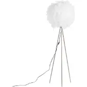 QAZQA Romantisk golvlampa vit - Feather