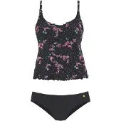 LASCANA Tankini rosa / svart