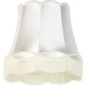 QAZQA Sidenlampskärm grädde 45 cm - Granny