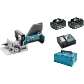 Makita DPJ180RFJ, 10 cm, 6500 RPM, Svart, Blå, Grå, 35,1 cm, Batteri, 3,1 kg