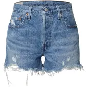 Levi's för kvinnor. 56327-0081 Short 501 Original blå (28), Casual, Bomull, Hållbar
