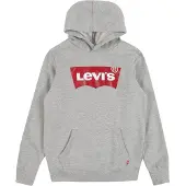Levi's Sweatshirt 'Batwing' gråmelerad / röd / vit