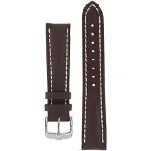 Hirsch Heavy Calf brun klockarmband 014 75 0 10 24mm