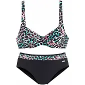 Venice beach Bikini turkos / röd / svart / vit