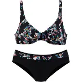Petite fleur Bikini blandade färger / svart