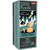 Tactic Puzzle Lovers Come to Finland Sauna, Sisu since 1917 1000 pcs puzzle