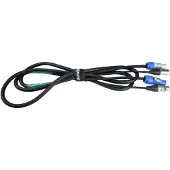 Eurolite Power-Hybrid DMX-anslutningskabel [1x XLR-kontakt 3-polig - 1x XLR-kontakt 3-polig] 3 m